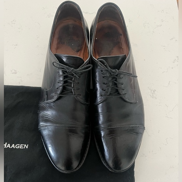 Black Leather Italian Derby - Picture 1 of 5